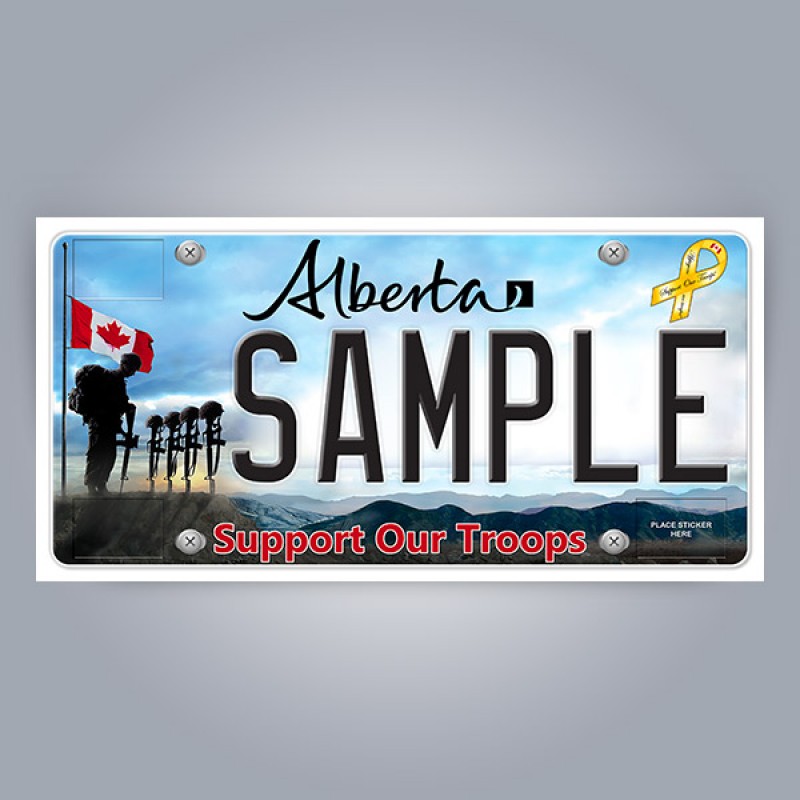 Alberta License Plate Replica