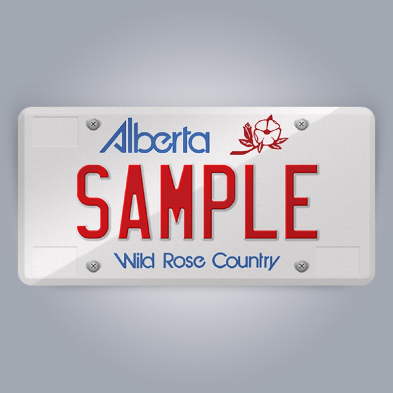 Alberta License Plate Replica