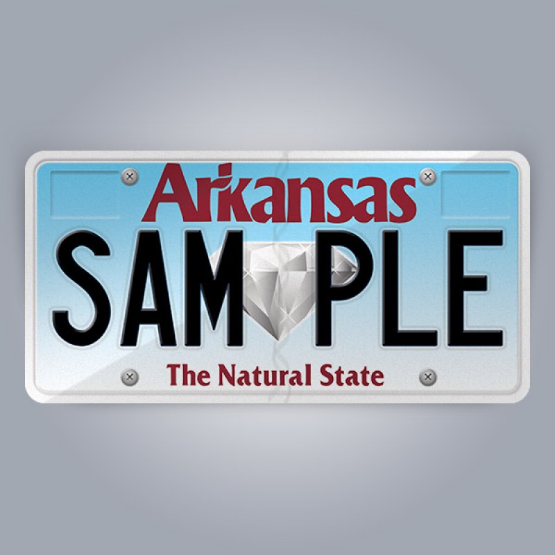 Arkansas License Plate Replica