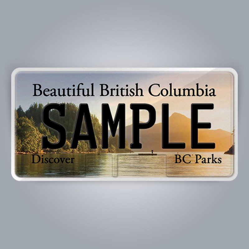 British Columbia License Plate Replica