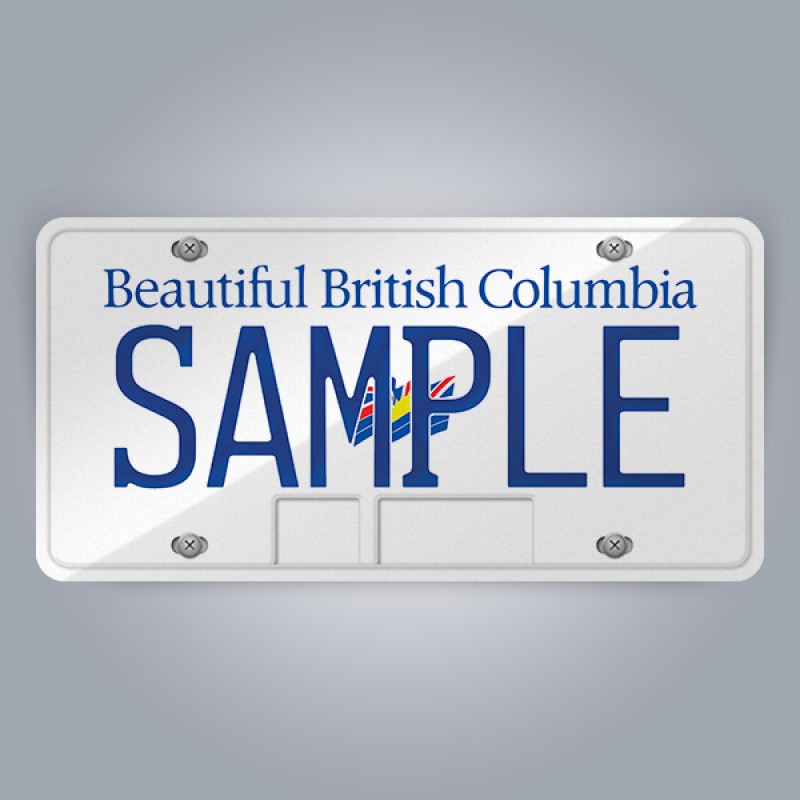 British Columbia License Plate Replica
