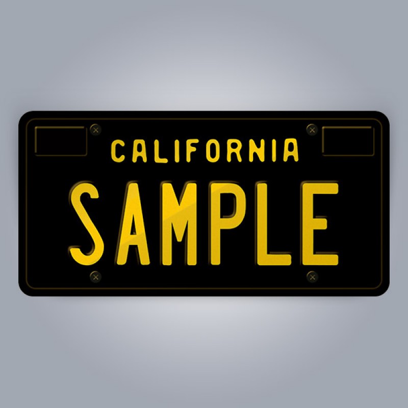 California License Plate Replica