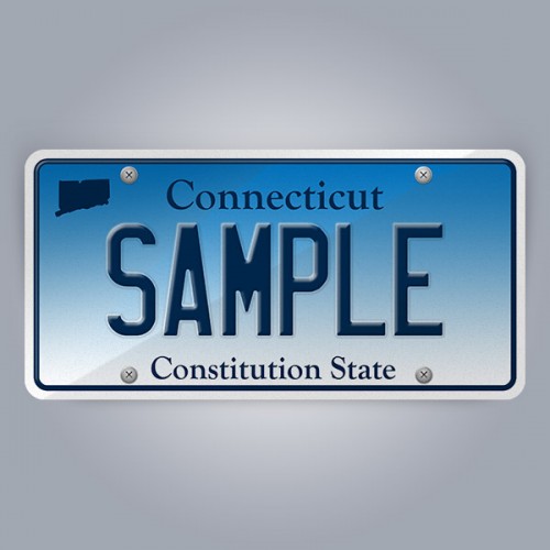 Connecticut License Plate Replica