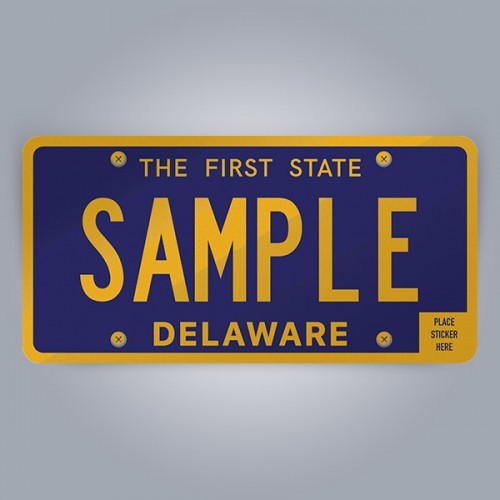 Delaware License Plate Replica