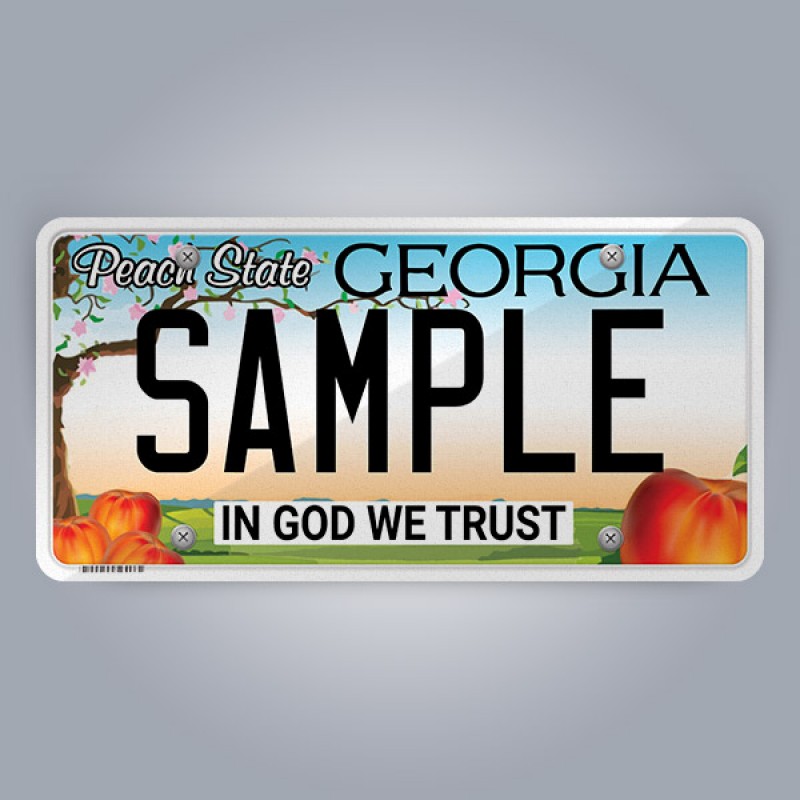 Georgia License Plate Replica