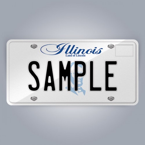 Illinois License Plate Replica