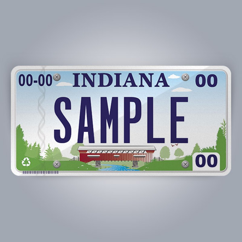 Indiana License Plate Replica