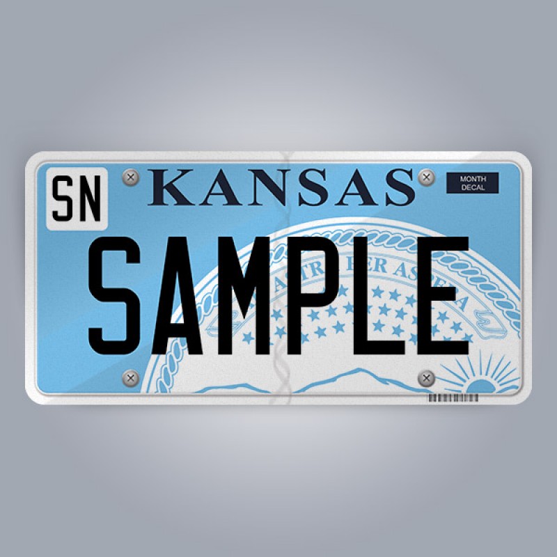 Kansas License Plate Replica
