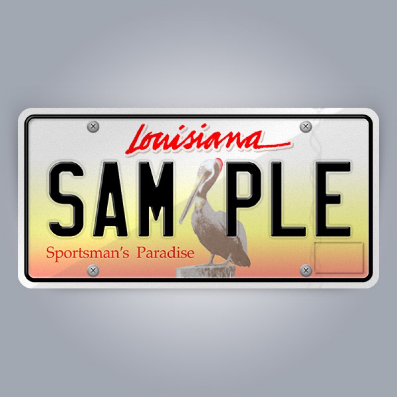 Louisiana License Plate Replica