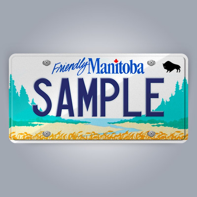 Manitoba License Plate Replica