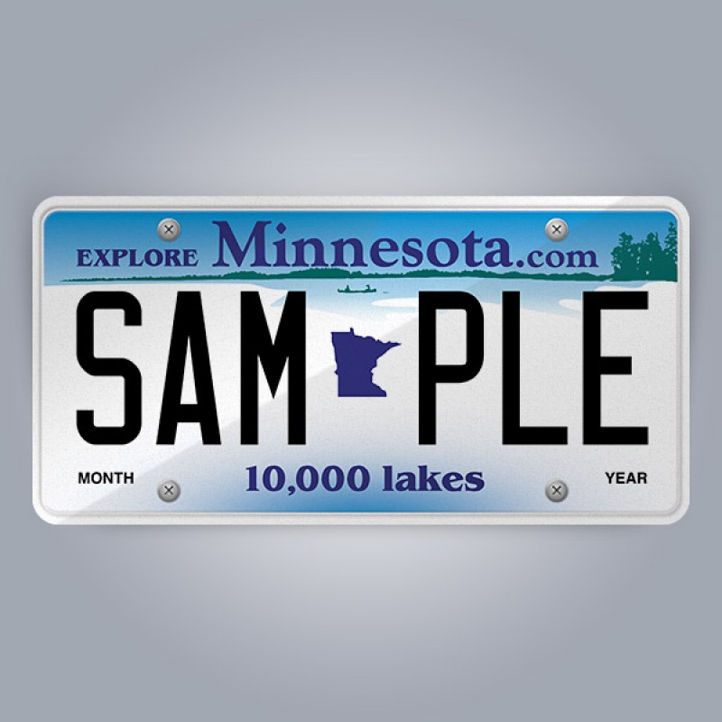 Minnesota License Plate Replica