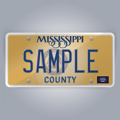 Mississippi License Plate Replica