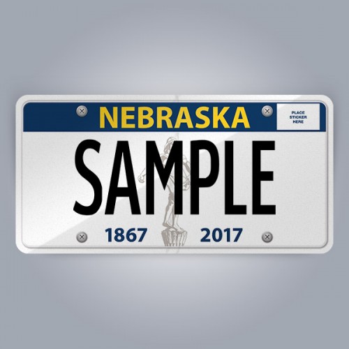Nebraska License Plate Replica
