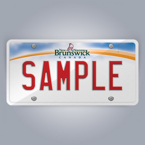 New Brunswick Licence Plate Replica