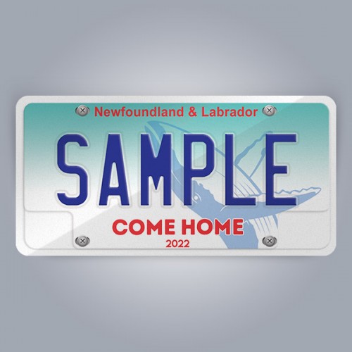 Newfoundland and Labrador Licence Plate Replica