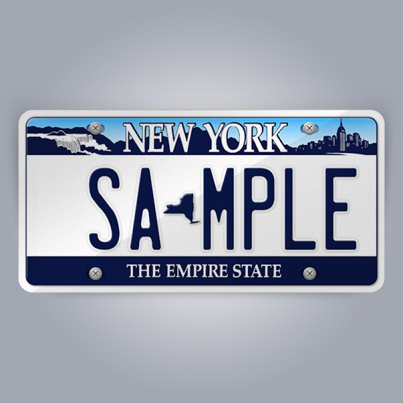 New York License Plate Replica