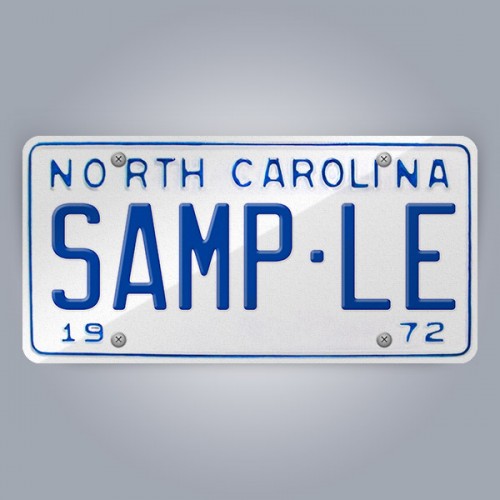 North Carolina License Plate Replica