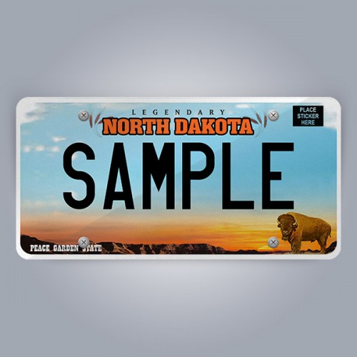 North Dakota License Plate Replica