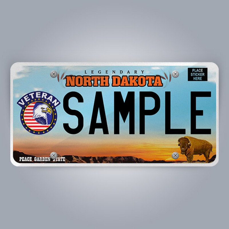 North Dakota License Plate Replica