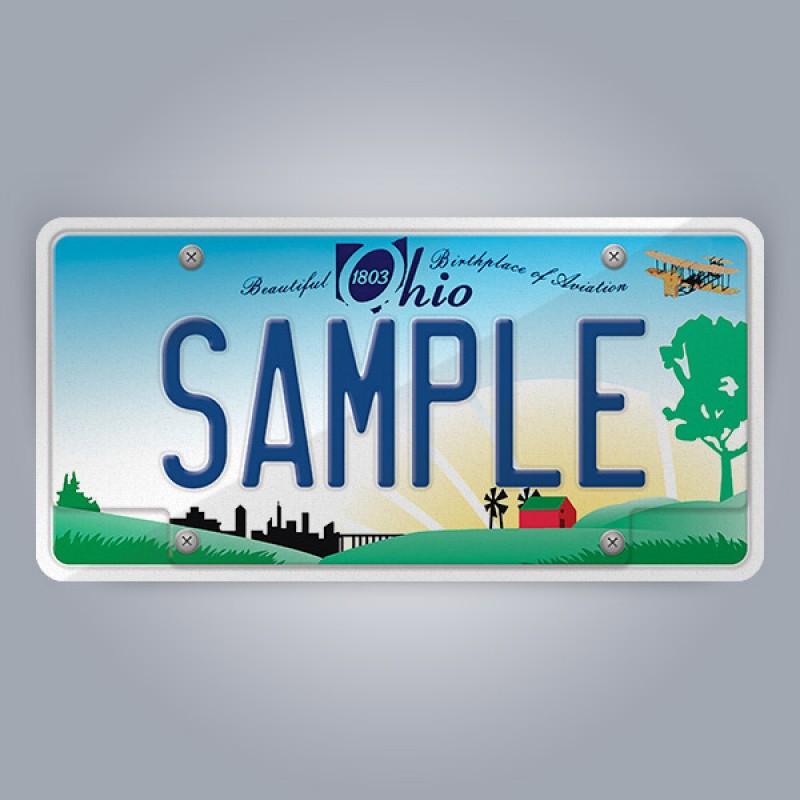 Ohio License Plate Replica