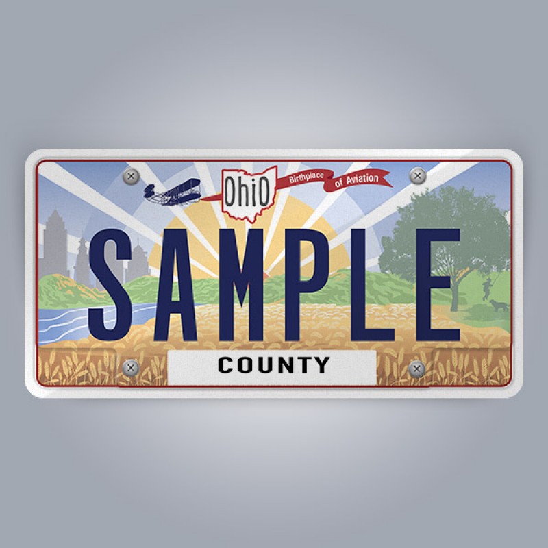 Ohio License Plate Replica