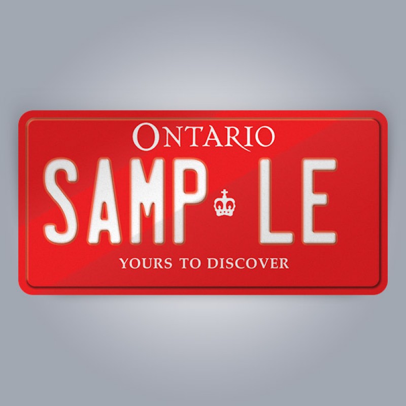 Ontario Licence Plate Replica