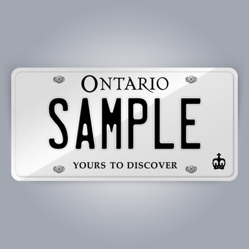Ontario Licence Plate Replica