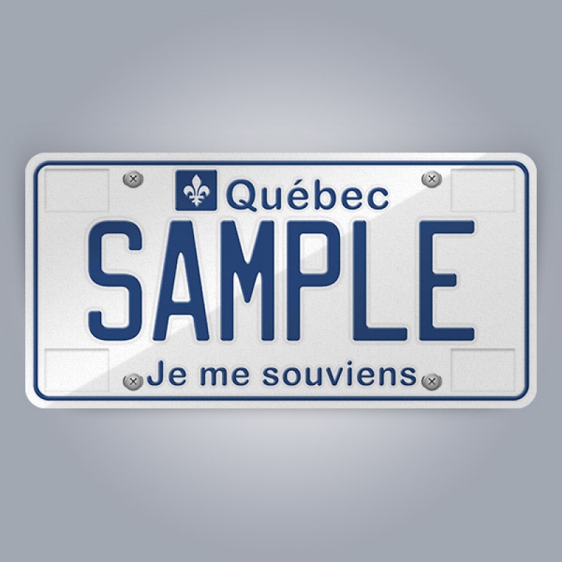 Quebec Licence Plate Replica