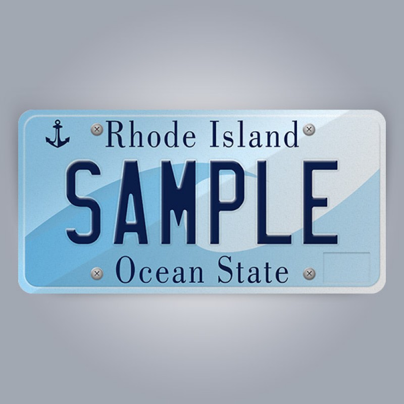 Rhode Island License Plate Replica