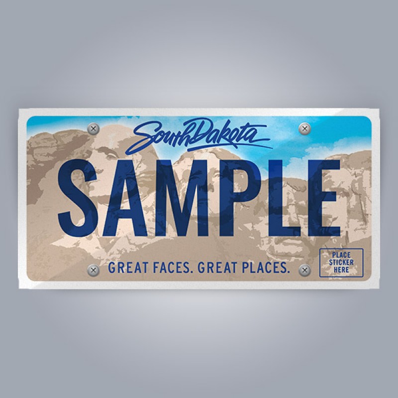 South Dakota License Plate Replica