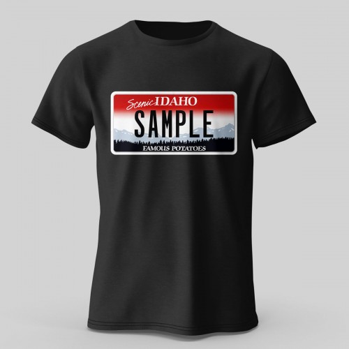 T-shirt with plate replica