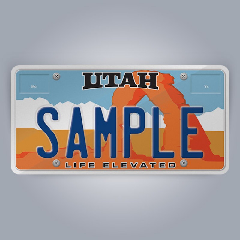 Utah License Plate Replica