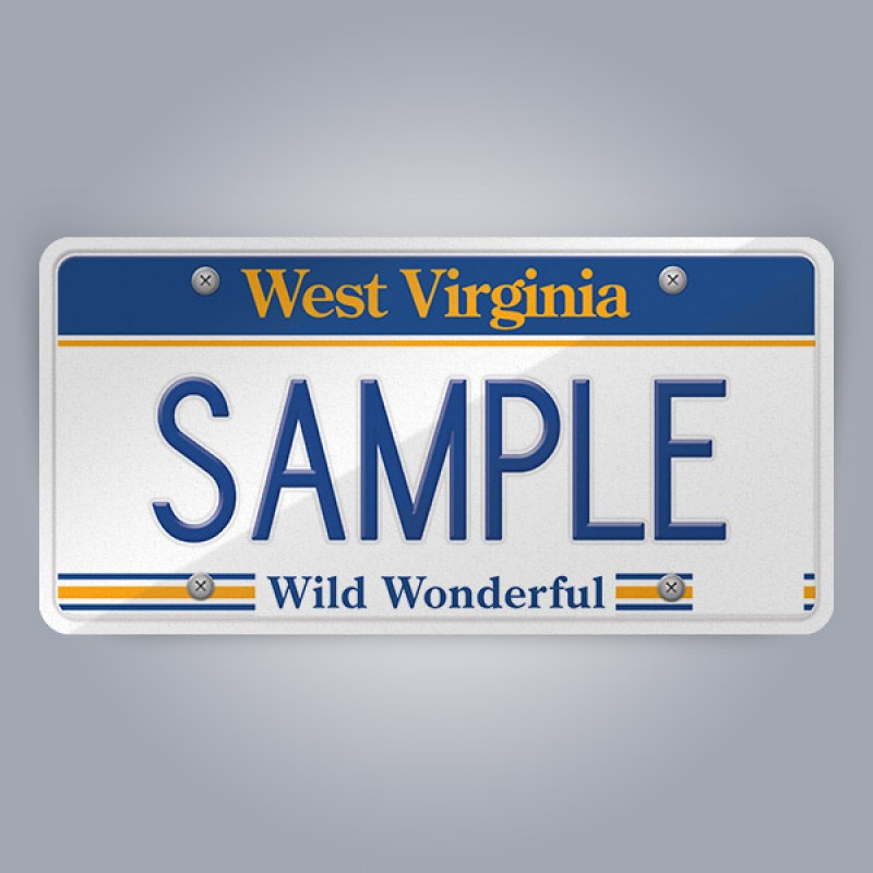 West Virginia License Plate Replica
