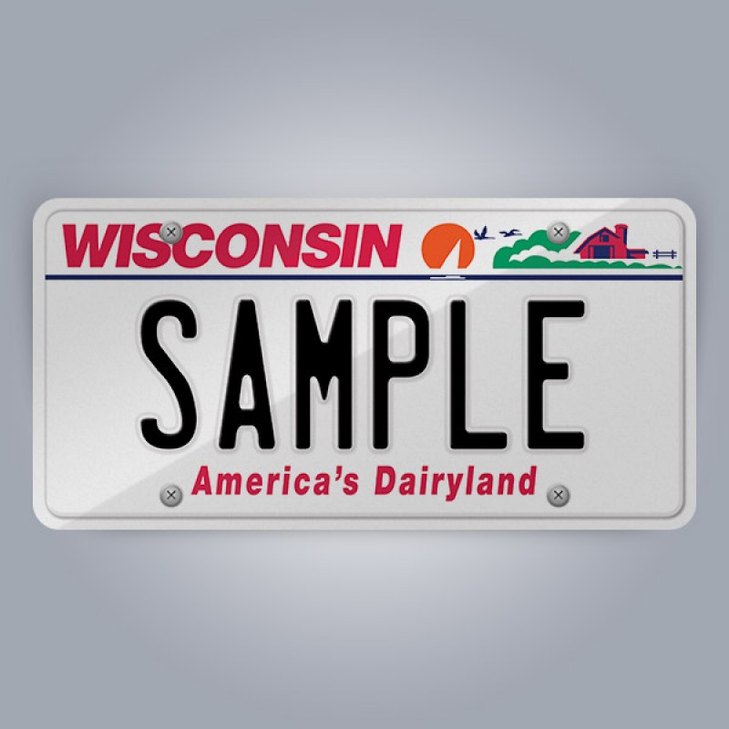 Wisconsin License Plate Replica